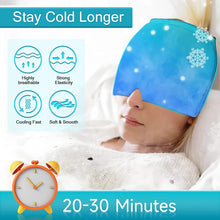 Load image into Gallery viewer, Cold Compress Eye Mask & Migraine Relief Hat