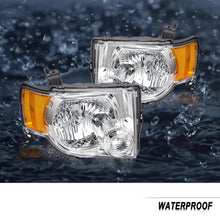 Load image into Gallery viewer, 2008-2012 Ford Escape Chrome Headlight Assembly Pair with Amber Corners