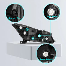 Load image into Gallery viewer, Title: 2008-2012 Honda Accord Sedan Chrome Headlight Assembly Pair with Clear Corners