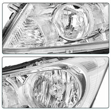 Load image into Gallery viewer, Title: 2008-2012 Honda Accord Sedan Chrome Headlight Assembly Pair with Clear Corners