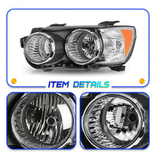 Load image into Gallery viewer, 2012-2016 Chevrolet Sonic Halogen Headlight Assembly Pair with Chrome Bezels