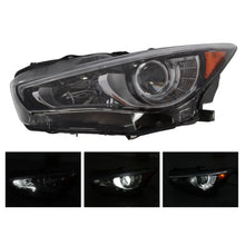 Load image into Gallery viewer, 2014-2022 Infiniti Q50 LED DRL Projector Headlight Assembly Pair - Chrome