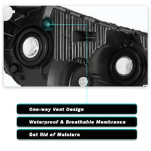 Load image into Gallery viewer, 2008-2012 Honda Accord Sedan Black Headlight Assembly Pair with Amber Corners