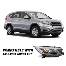 Load image into Gallery viewer, 2015-2016 Honda CR-V Passenger Side Headlight Assembly with LED DRL