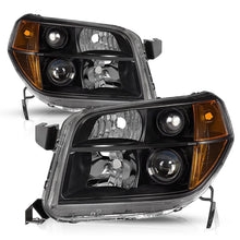 Load image into Gallery viewer, 2006-2008 Honda Pilot Black Headlight Assembly Pair with Amber Corners
