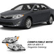 2012-2014 Toyota Camry Chrome Projector Headlight Assembly Pair