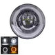 7-Inch Round LED Projector Headlight with DRL & Amber Turn Signal