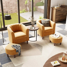 Load image into Gallery viewer, Accent Chair with Ottoman