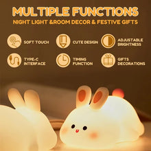 Load image into Gallery viewer, Kids Cute Touch Bunny Night Light