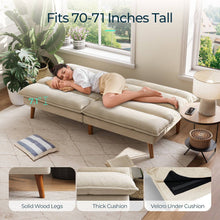 Load image into Gallery viewer, Convertible Futon Sofa Bed