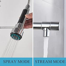 Load image into Gallery viewer, Single Handle Chrome Kitchen Faucet With Pull-Out Spray