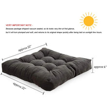 Load image into Gallery viewer, 22 Inch Square Floor Pillow