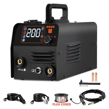 Load image into Gallery viewer, 3 in 1 Mig Tig MMA Welder 200A Gasless Flux Core Inverter Welding Machine