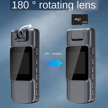Load image into Gallery viewer, 180° police professional body camera with night vision