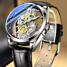 Load image into Gallery viewer, Skeleton Men's Automatic Quartz Stainless Steel Watch