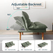 Load image into Gallery viewer, Convertible Futon Sofa Bed