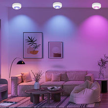 Load image into Gallery viewer, Wireless RGB LED Under Kitchen Counter Inside Cabinet Puck Lights