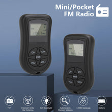 Load image into Gallery viewer, Portable Mini Pocket Radio AM/FM
