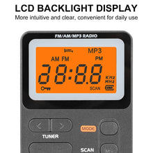 Load image into Gallery viewer, Pocket Am Fm Radio With Best Reception - Battery Operated Portable
