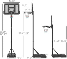 Load image into Gallery viewer, Adjustable Portable Basketball Hoop