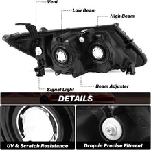 Load image into Gallery viewer, 2011-2017 Honda Odyssey Chrome Headlights, Amber Corner Housing Assembly, Left & Right Side Pair, Direct OEM Fitment