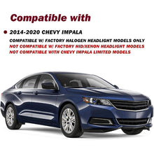 Load image into Gallery viewer, Headlights for 2014-2020 Chevy Impala All Black Housing (Left and Right)