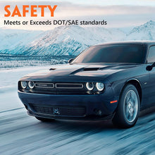 Load image into Gallery viewer, 2015-2023 Dodge Challenger LED DRL Projector Headlights, High Performance LH & RH Headlamp Set, Black Housing Halogen Replacement