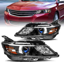Load image into Gallery viewer, Headlights for 2014-2020 Chevy Impala All Black Housing (Left and Right)