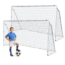 Load image into Gallery viewer, Soccer Goal 12'x6' Set Of 2 Portable Soccer Net For Backyard W/Frame