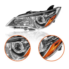 Load image into Gallery viewer, 2015-2017 Toyota Camry Projector Headlights, Chrome Housing Clear Lens Assembly, LE SE XLE XSE Pair, Direct OEM Fitment