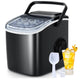 Portable Countertop Ice Maker with Handle, Makes 26.5 lbs of Fresh Ice in 24 Hours for Home, Office & Parties
