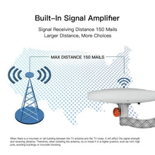 Load image into Gallery viewer, Outdoor HDTV Amplified TV Antenna, 360° Omni Directional Digital HD Antenna for 1080P 4K Local Channels, High Gain Signal Booster