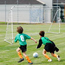 Load image into Gallery viewer, Soccer Goal 12'x6' Set Of 2 Portable Soccer Net For Backyard W/Frame