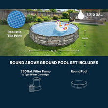 Load image into Gallery viewer, 12' x 30" Above Ground Swimming Pool w/ Pump