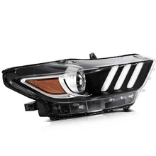 Load image into Gallery viewer, 2015-2017 Ford Mustang Chrome Headlights, Crystal Clear Lens Assembly, Left & Right Side Pair, Direct OEM Fitment