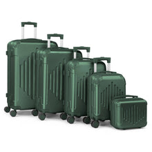 Load image into Gallery viewer, 5 Piece Ultra Tough Luggage Set, 100% PC Hardside Expandable Suitcases with TSA Lock & Spinner Wheels, Sage Green