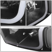 Load image into Gallery viewer, 99 07 GMC Sierra 1500-2500 3500 LED DRL Black/Clear Headlights+Bumper Lamps