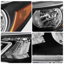 Load image into Gallery viewer, 2012-2014 Honda CR V Black Hallogen Headlights, Amber Corner Housing Assembly, Left & Right Side Pair, Direct OEM Fitment