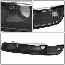 Load image into Gallery viewer, 99 07 GMC Sierra 1500-2500 3500 LED DRL Black/Clear Headlights+Bumper Lamps