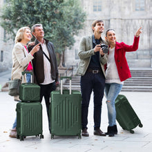 Load image into Gallery viewer, 5 Piece Ultra Tough Luggage Set, 100% PC Hardside Expandable Suitcases with TSA Lock & Spinner Wheels, Sage Green