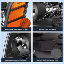 Load image into Gallery viewer, 2004-2015 Nissan Titan & 2004-2007 Armada Black Headlight Assembly (Left & Right Pair)