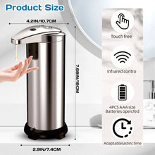 Load image into Gallery viewer, Automatic Hands Free Soap Dispenser For Bathroom