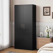 Load image into Gallery viewer, Metal Storage Cabinet with Long Handle, 71 Garage Storage Cabinet with Lock
