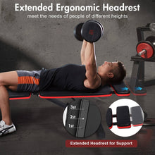 Load image into Gallery viewer, Adjustable Foldable Dumbbell Bench Incline Decline