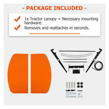 Load image into Gallery viewer, Tractor Canopy 52 x 52 Inch for ROPS Universal Sun Shade Lawn Mower Tractor UV Protection