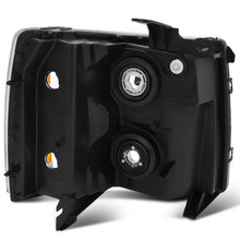 Load image into Gallery viewer, 2007-2014 Chevy Silverado Chrome Headlights, 1500 2500 3500 HD Crystal Clear Lens Assembly, Left & Right Side Pair, Direct OEM Fit