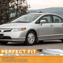 Load image into Gallery viewer, 2006-2011 Honda Civic 4 Door Chrome Headlights, Crystal Clear Lens Assembly, Left & Right Side Pair, Direct OEM Replacement