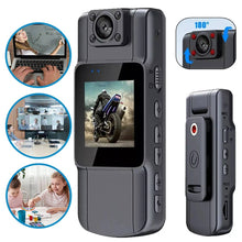 Load image into Gallery viewer, 180° police professional body camera with night vision