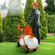 Battery Powered Sprayer Cart 15 Gallon Lawn Garden Sprayer on Wheels 90 PSI