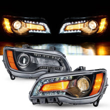 Load image into Gallery viewer, 2011-2023 Chrysler 300 LED DRL Projector Headlights, High Performance LH&RH Headlamp Pair, Direct OEM Replacement with Bulbs